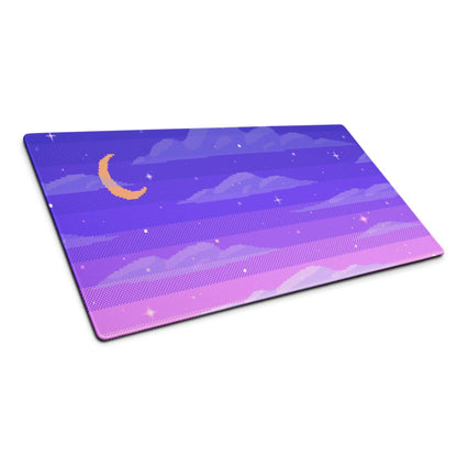 Cosmic Twilight Pixel Art Mouse Pad - Mouse Pad Purple Pink Gaming Pixel Art Dreamy Neon Cyberpunk Large Non Slip