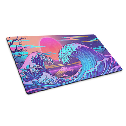 Vaporwave Pink Purple Teal Mouse Pad - Mouse Pad Pink Purple Teal Vaporwave Dreamy Mood Retro Futurism Digital Art