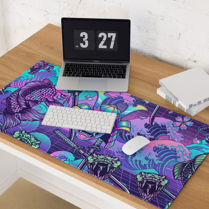 Vaporwave Neon Gaming Mouse Pad - Gaming Mouse Pad Neon Pink Purple Blue Vaporwave Energetic Mood Cyberpunk Esports