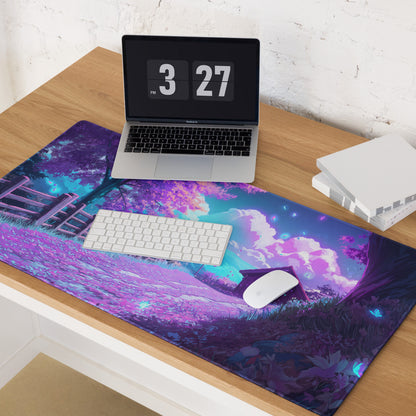Vaporwave Dreamscape Mouse Pad - Mouse Pad Purple Pink Blue Desk Vaporwave Dreamy Neon Mood Retro Gaming Synthwave