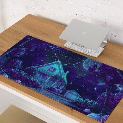 Neon Vaporwave Night Mouse Pad - Mouse Pad Neon Purple Vaporwave Gaming Dreamy Nostalgia Neon Decor PC Gaming