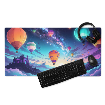 Nebula Balloon Vaporwave Mouse Pad - Vaporwave Mouse Pad Neon Pink Purple Blue For Gaming Desk Dreamy Retro Mood Desk Art