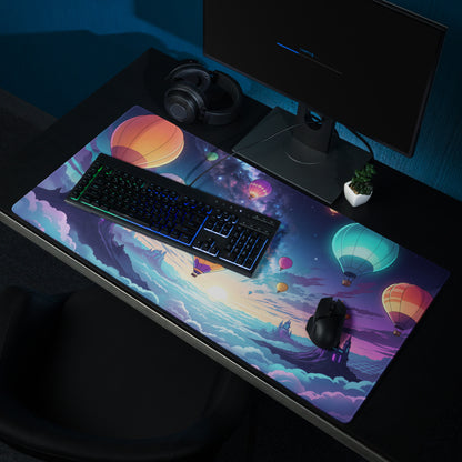 Nebula Balloon Vaporwave Mouse Pad - Vaporwave Mouse Pad Neon Pink Purple Blue For Gaming Desk Dreamy Retro Mood Desk Art