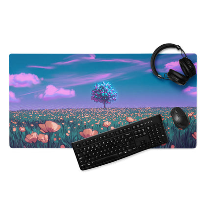 Vaporwave Dreamscape Mouse Pad - Mouse Pad Purple Pink Neon Vaporwave Desk Dreamy Mood