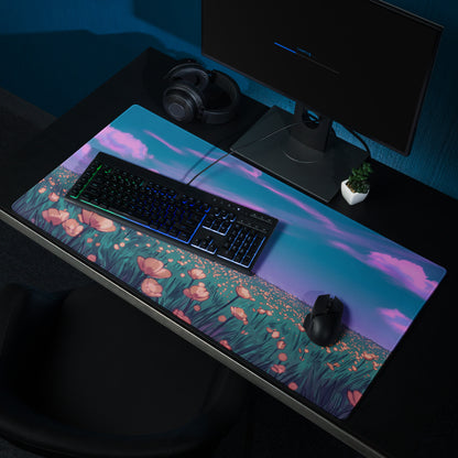 Vaporwave Dreamscape Mouse Pad - Mouse Pad Purple Pink Neon Vaporwave Desk Dreamy Mood
