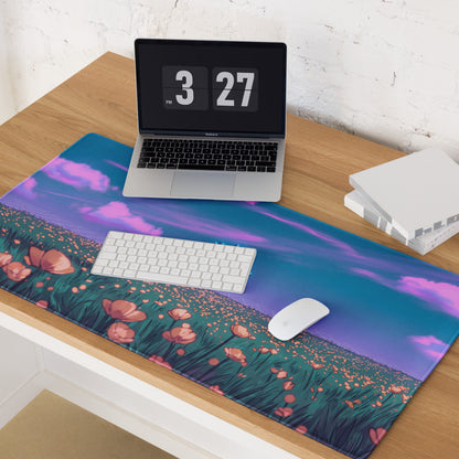 Vaporwave Dreamscape Mouse Pad - Mouse Pad Purple Pink Neon Vaporwave Desk Dreamy Mood
