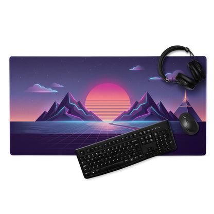 Vaporwave Nightfall Mouse Pad - Mouse Pad Purple Pink Desk Vaporwave Dreamy Nostalgic Mood Vaporwave Decor 80s Aesthetic