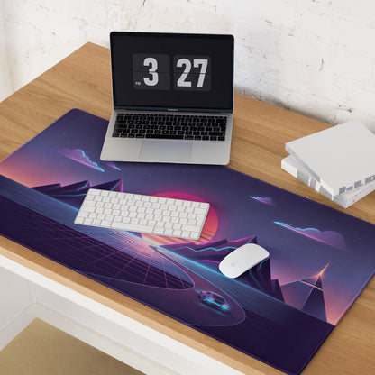 Vaporwave Nightfall Mouse Pad - Mouse Pad Purple Pink Desk Vaporwave Dreamy Nostalgic Mood Vaporwave Decor 80s Aesthetic