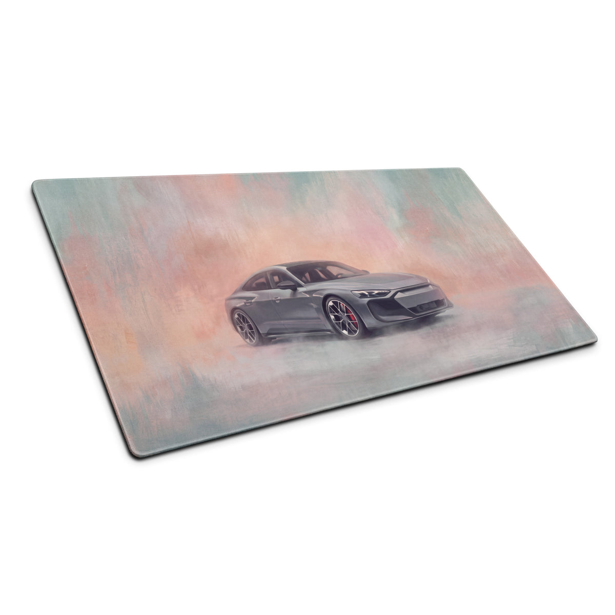 Audi RS e-tron GT Inspired Daytona Gray Electric Performance Desk Pad – Extended Non-Slip PC Mouse Mat