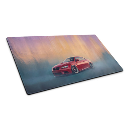 BMW M3 Inspired Melbourne Red E92 Coupe Desk Mat – High-Precision XL Gaming Mousepad
