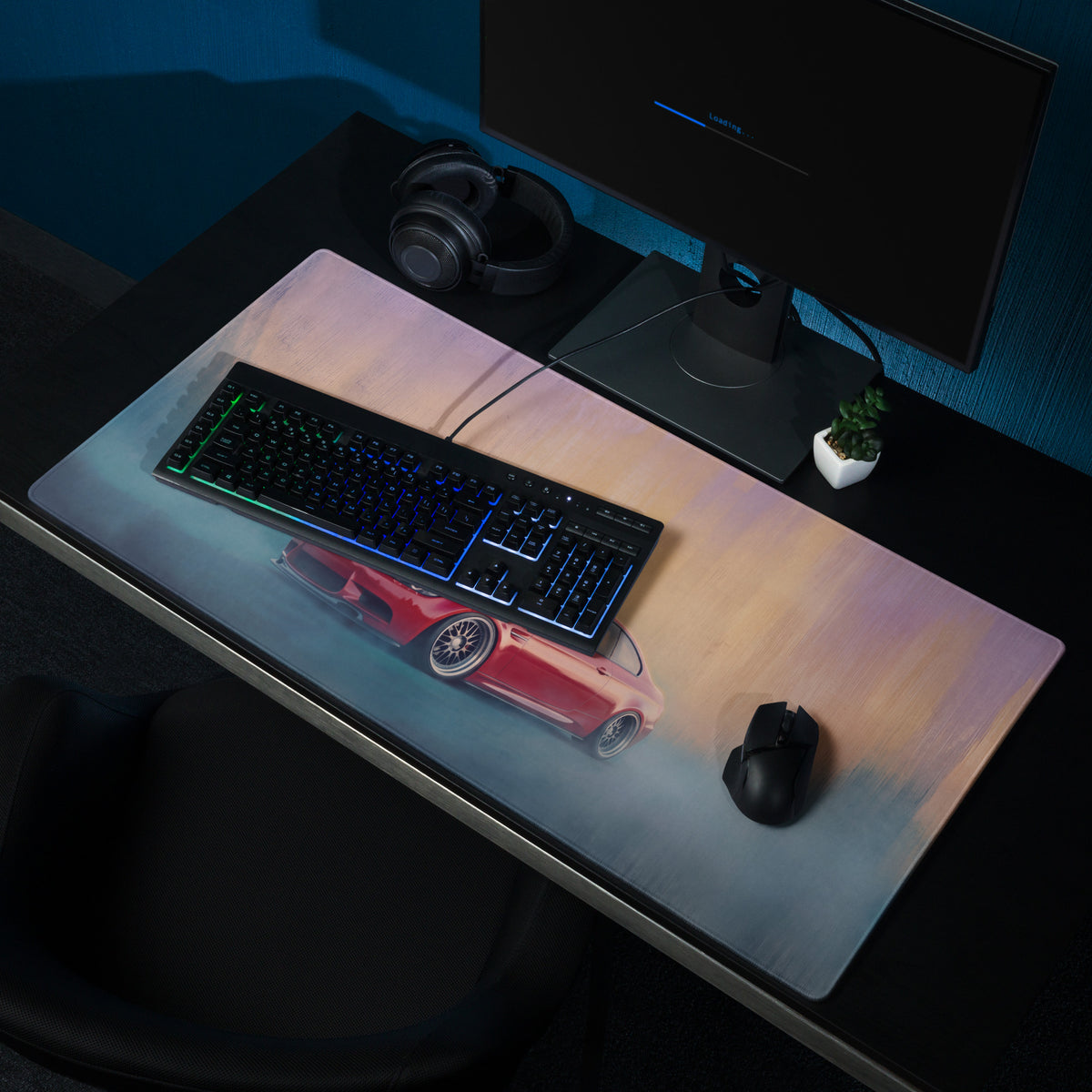 BMW M3 Inspired Melbourne Red E92 Coupe Desk Mat – High-Precision XL Gaming Mousepad