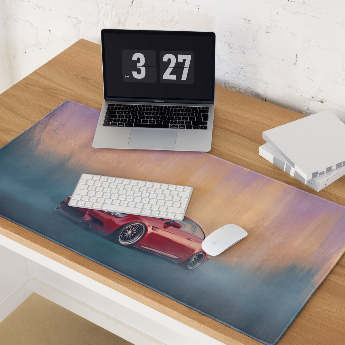BMW M3 Inspired Melbourne Red E92 Coupe Desk Mat – High-Precision XL Gaming Mousepad