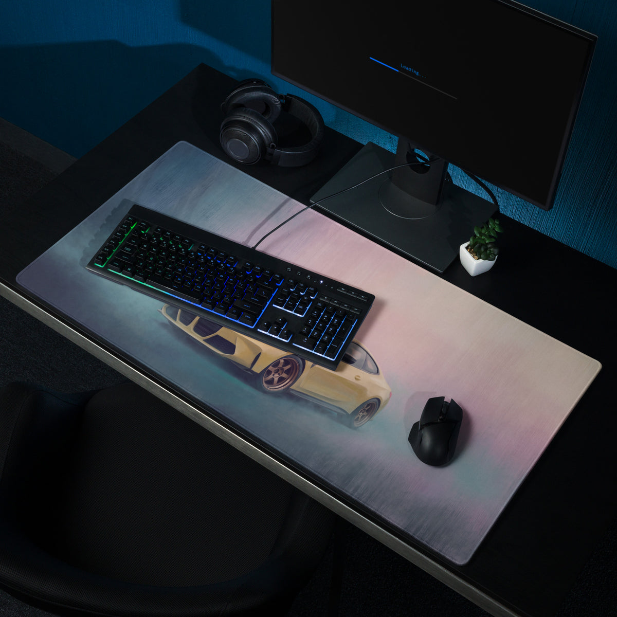 BMW M4 Inspired Sao Paulo Yellow G82 Desk Mat – High-Precision XL Gaming Mousepad