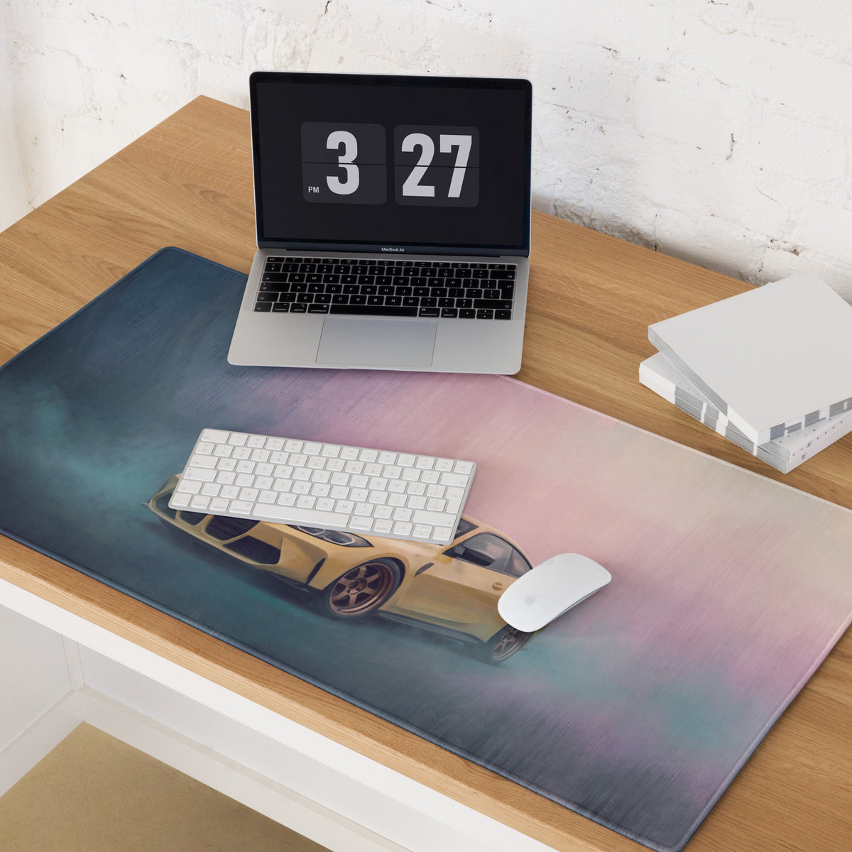 BMW M4 Inspired Sao Paulo Yellow G82 Desk Mat – High-Precision XL Gaming Mousepad