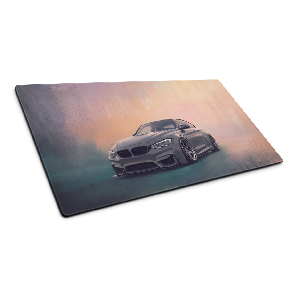 BMW M4 Inspired Mineral Gray Widebody Desk Mat – High-Precision XL Gaming Mousepad