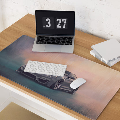 BMW M4 Inspired Mineral Gray Widebody Desk Mat – High-Precision XL Gaming Mousepad