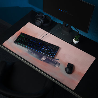 BMW 7 Series Inspired Dark Blue E38 Stance Desk Mat – Low-Friction Cloth Setup Mousepad