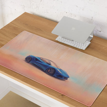 Lotus Emira Inspired Vibrant Blue Rear Desk Mat – High-Precision XL Gaming Mousepad