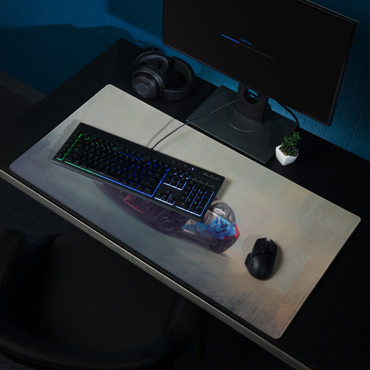 BMW M2 Inspired Motorsport Camo Livery Desk Pad – Ultra-Glide Stitched Edge Gaming Mouse Mat