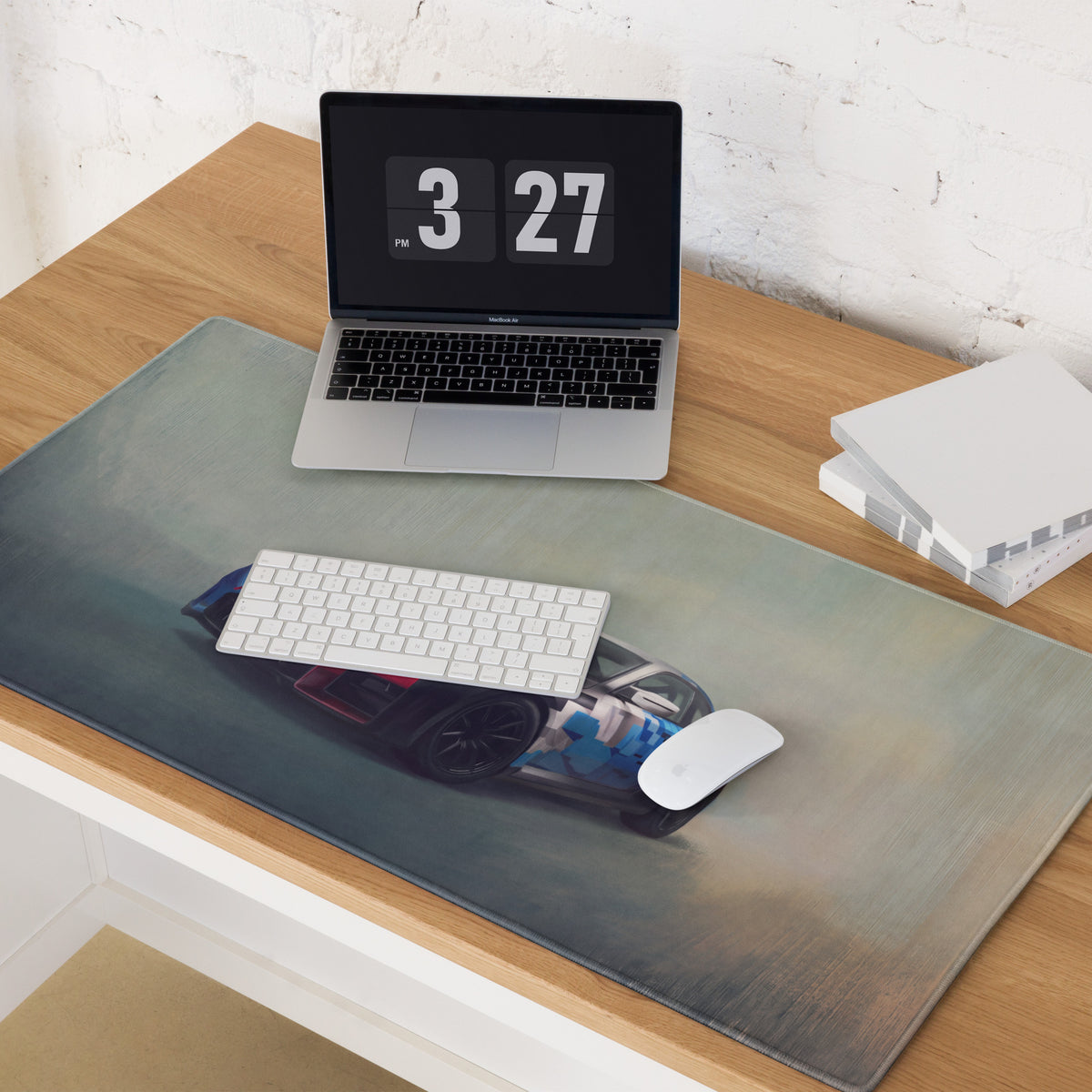 BMW M2 Inspired Motorsport Camo Livery Desk Pad – Ultra-Glide Stitched Edge Gaming Mouse Mat