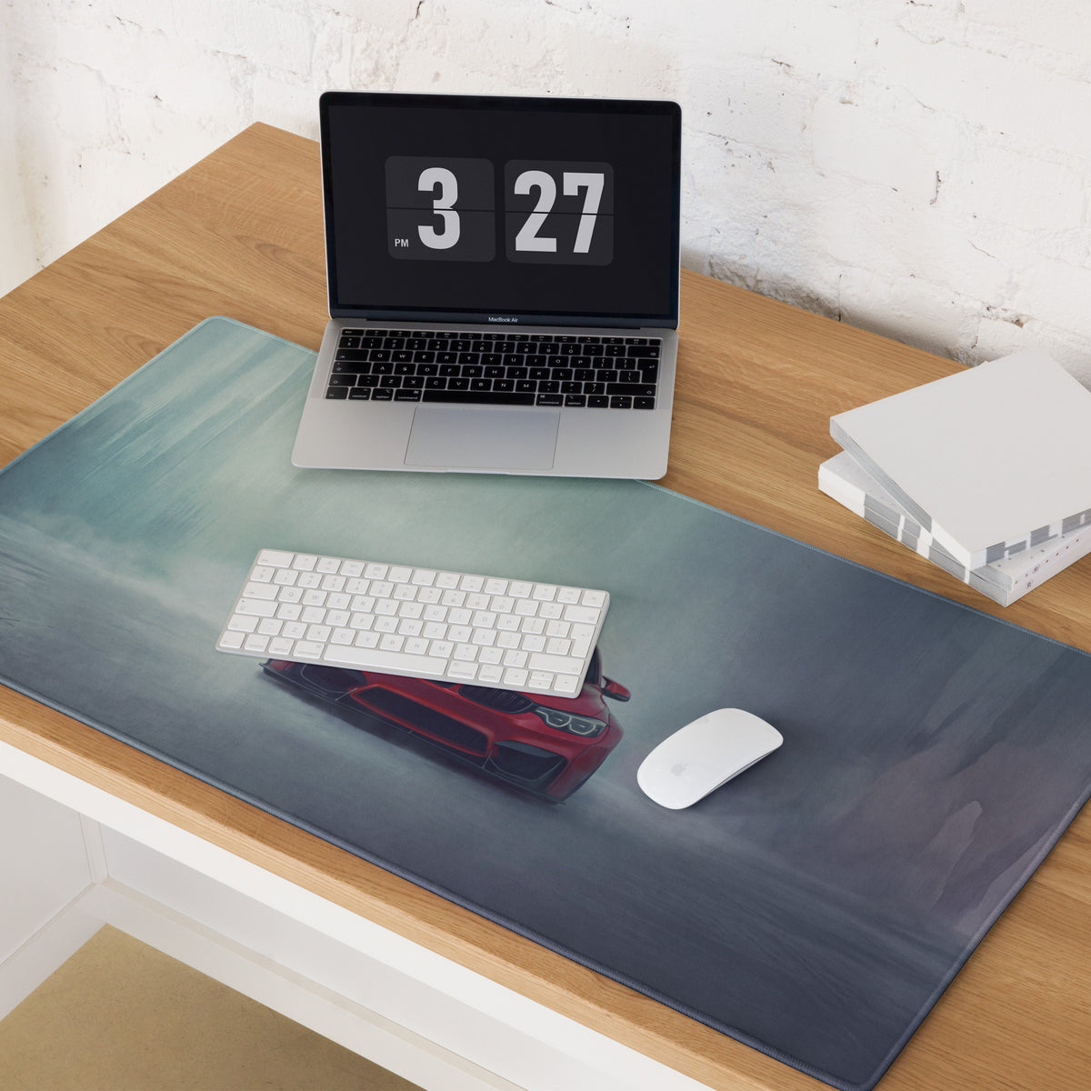 BMW M4 Inspired Indianapolis Red F82 Desk Mat – High-Precision XL Gaming Mousepad