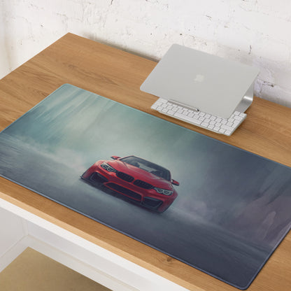 BMW M4 Inspired Indianapolis Red F82 Desk Mat – High-Precision XL Gaming Mousepad