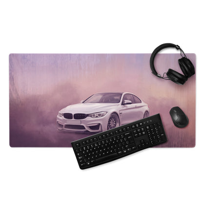 BMW M4 Inspired Alpine White F82 Desk Mat – High-Precision XL Gaming Mousepad