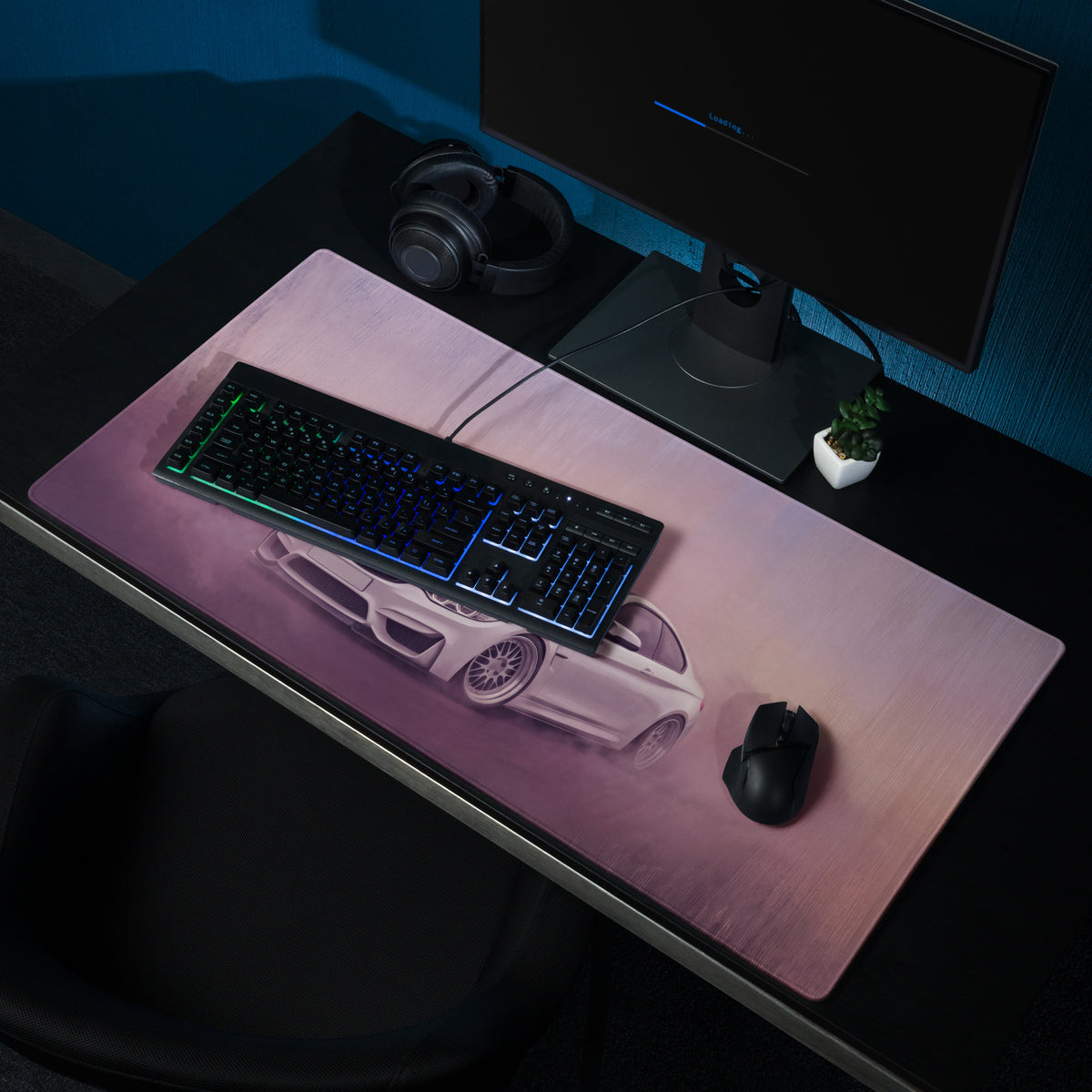 BMW M4 Inspired Alpine White F82 Desk Mat – High-Precision XL Gaming Mousepad