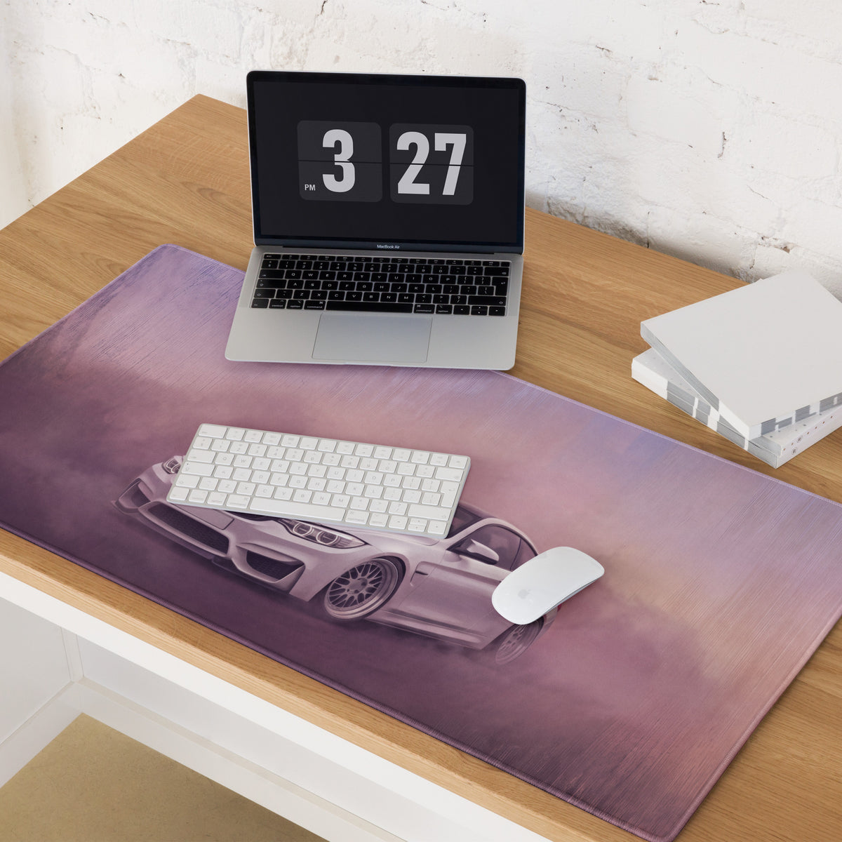 BMW M4 Inspired Alpine White F82 Desk Mat – High-Precision XL Gaming Mousepad