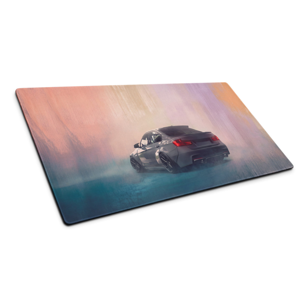 BMW M3 Inspired Mineral Gray F80 Widebody Rear Desk Mat – Low-Friction Cloth Setup Mousepad