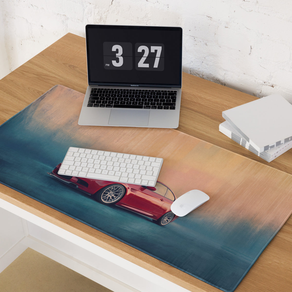 BMW M3 Inspired Melbourne Red E92 Front Desk Mat – High-Precision XL Gaming Mousepad