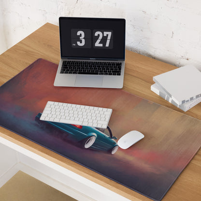 BMW M3 Inspired Laguna Seca Blue E46 Stance Desk Mat – Low-Friction Cloth Setup Mousepad