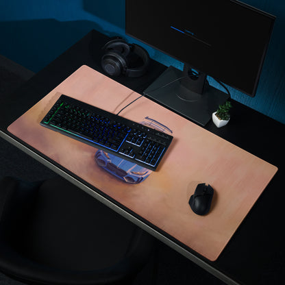 BMW M4 Inspired Marina Bay Blue GT Wing Desk Pad – Extended Non-Slip PC Mouse Mat