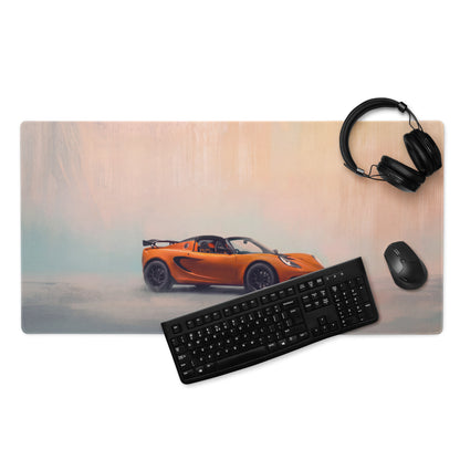 Lotus Elise Inspired Sunset Orange Roadster Desk Mat – High-Precision XL Gaming Mousepad