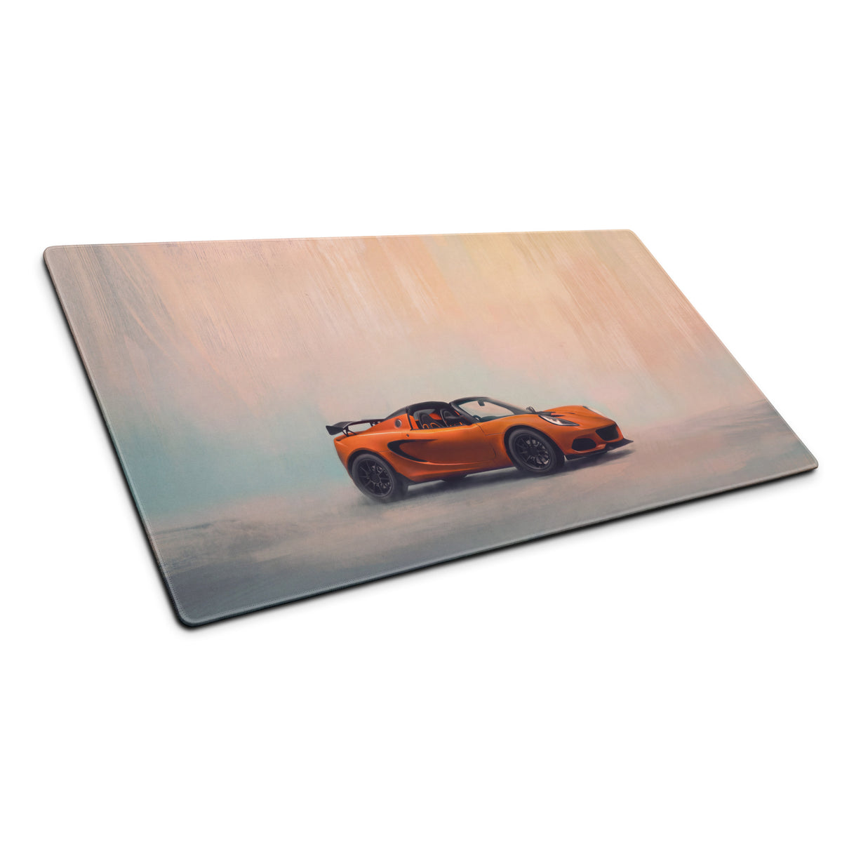 Lotus Elise Inspired Sunset Orange Roadster Desk Mat – High-Precision XL Gaming Mousepad
