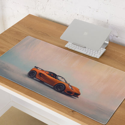 Lotus Elise Inspired Sunset Orange Roadster Desk Mat – High-Precision XL Gaming Mousepad