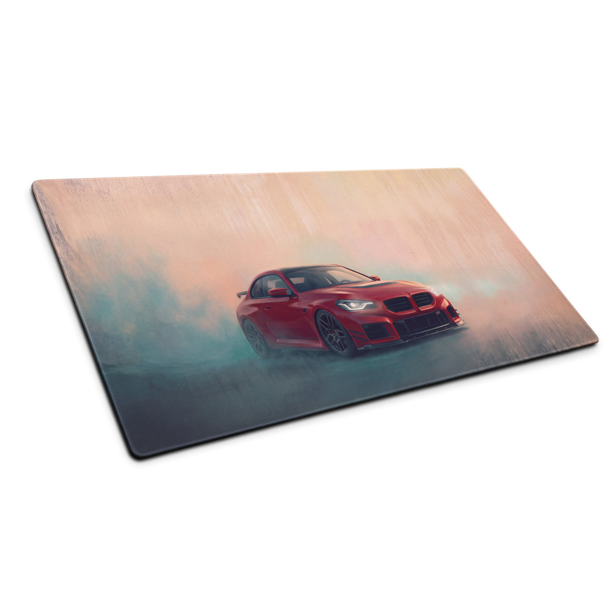 BMW M2 Inspired Red Track Edition G87 Desk Pad – Ultra-Glide Stitched Edge Gaming Mouse Mat