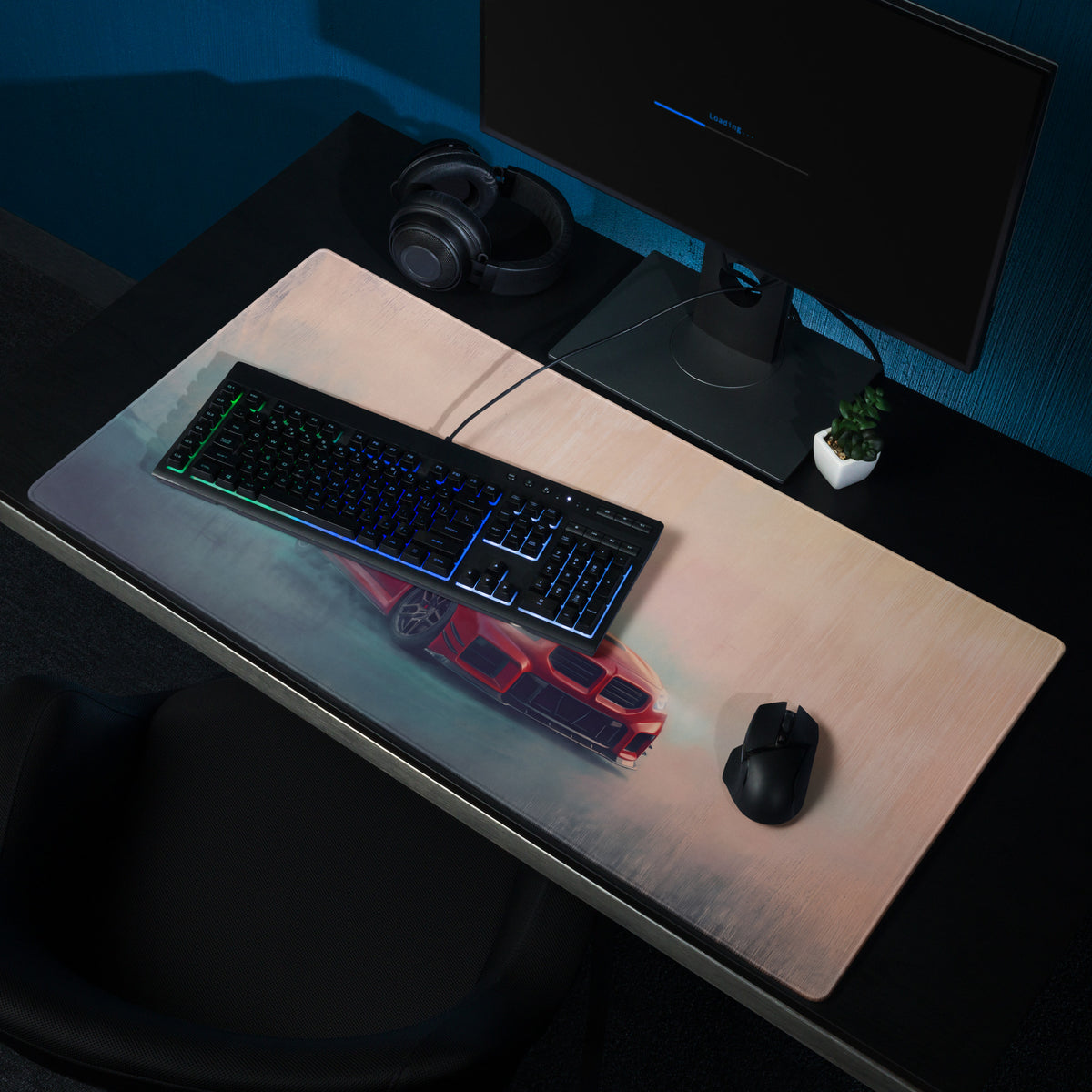 BMW M2 Inspired Red Track Edition G87 Desk Pad – Ultra-Glide Stitched Edge Gaming Mouse Mat