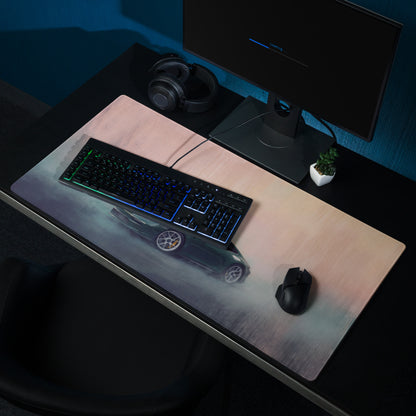 Porsche 911 Inspired Oak Green Metallic 992 Desk Pad – Extended Non-Slip PC Mouse Mat