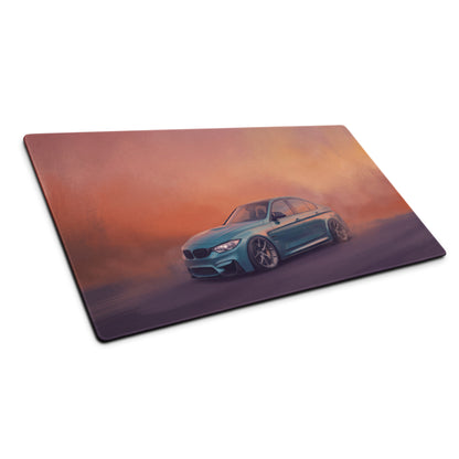 BMW M3 Inspired Yas Marina Blue F80 Desk Mat – High-Precision XL Gaming Mousepad