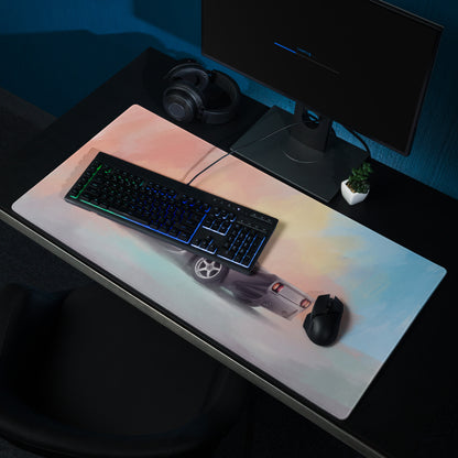 McLaren F1 Inspired Dark Gray Rear Profile Desk Mat – High-Precision XL Gaming Mousepad