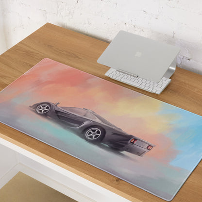 McLaren F1 Inspired Dark Gray Rear Profile Desk Mat – High-Precision XL Gaming Mousepad