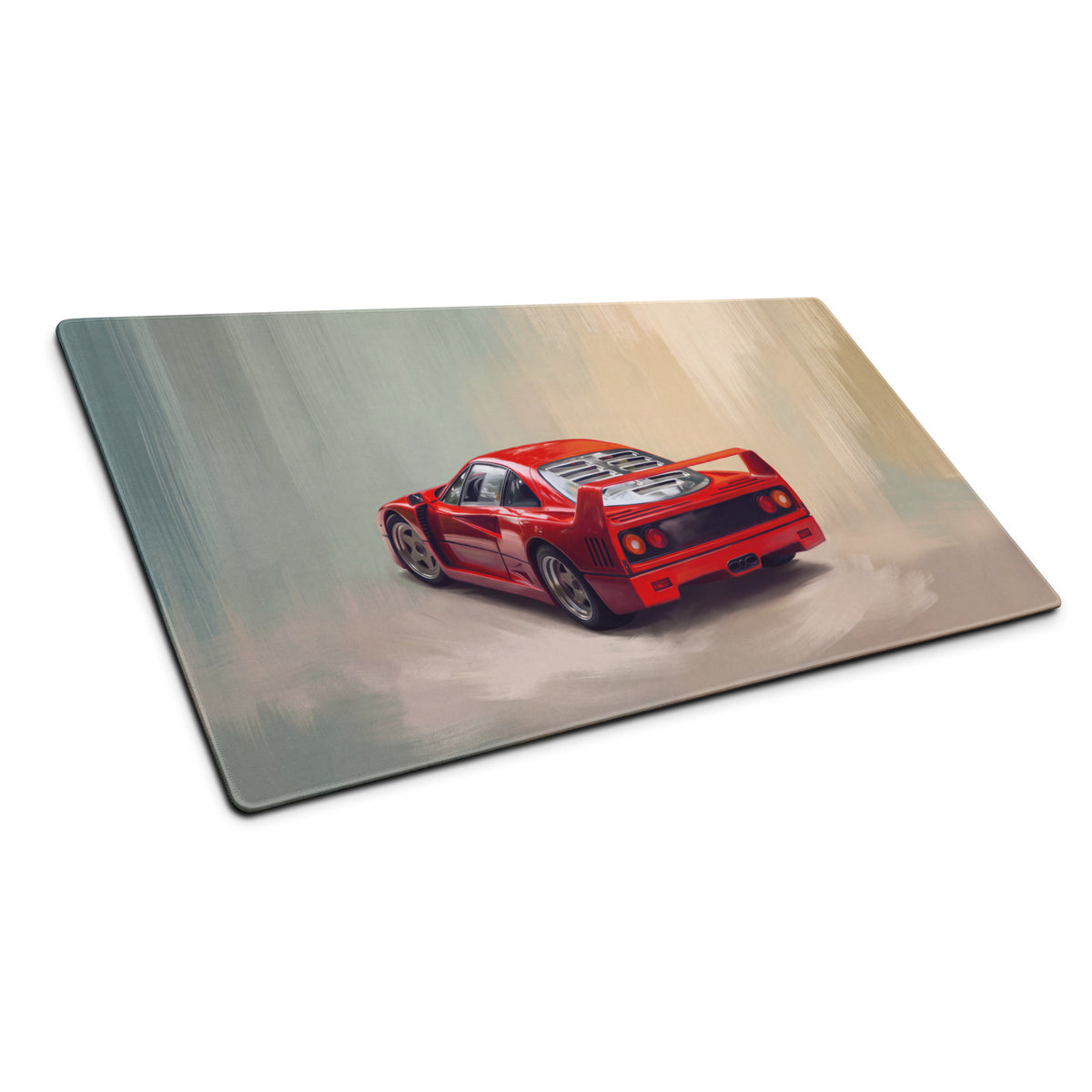 Ferrari F40 Inspired Rosso Corsa GT Wing Desk Pad – Extended Non-Slip PC Mouse Mat