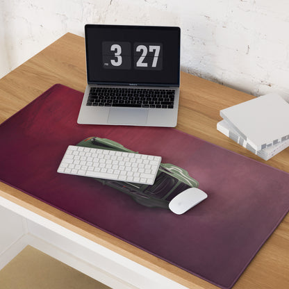 Porsche 911 Inspired Olive Green Restomod Top-Down Desk Pad – Ultra-Glide Stitched Edge Gaming Mouse Mat