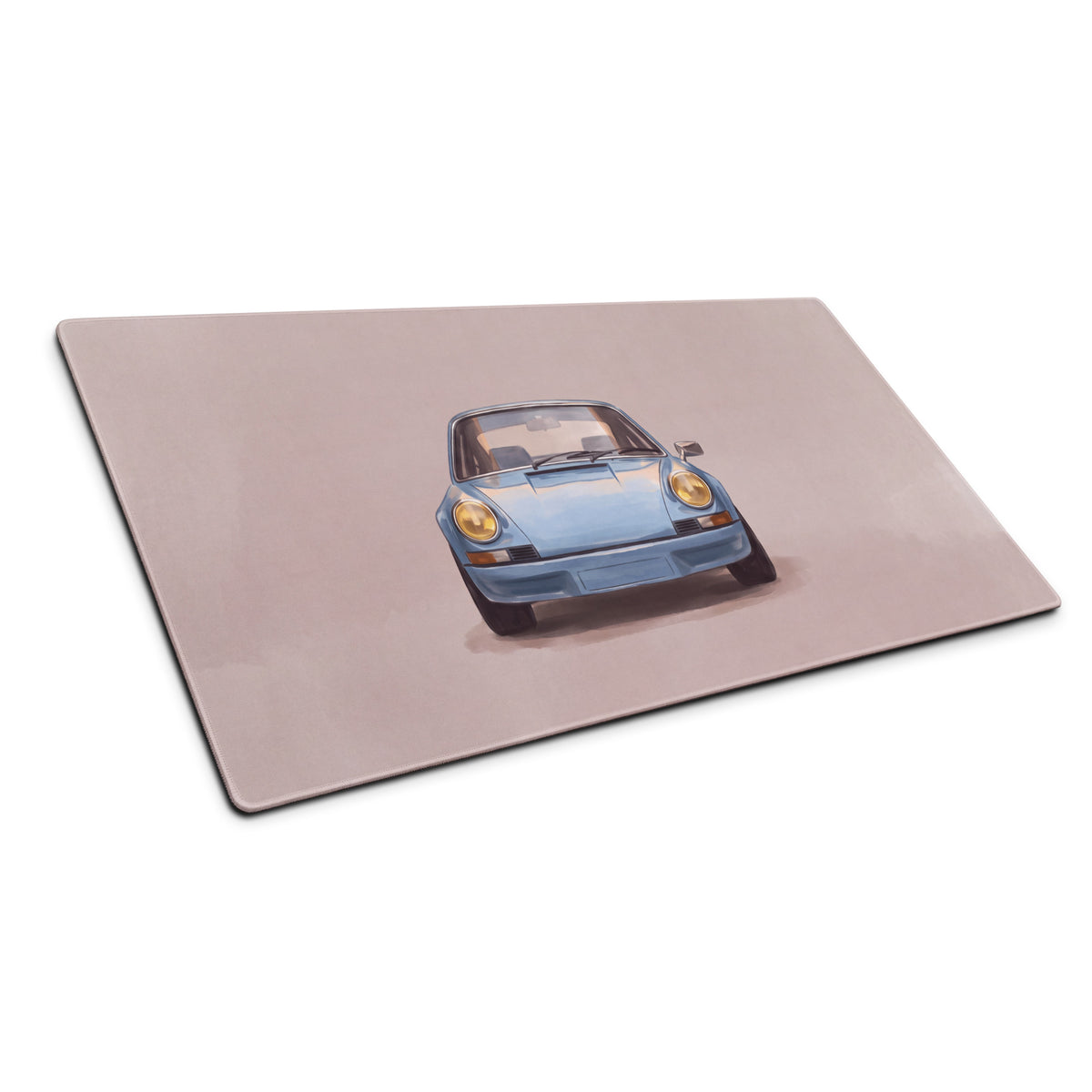 Porsche 911 Inspired Light Blue Frontal Desk Mat – High-Precision XL Gaming Mousepad