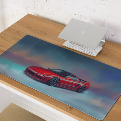 Honda NSX Inspired Formula Red Classic Desk Mat – Non-Slip Surface Desk Pad