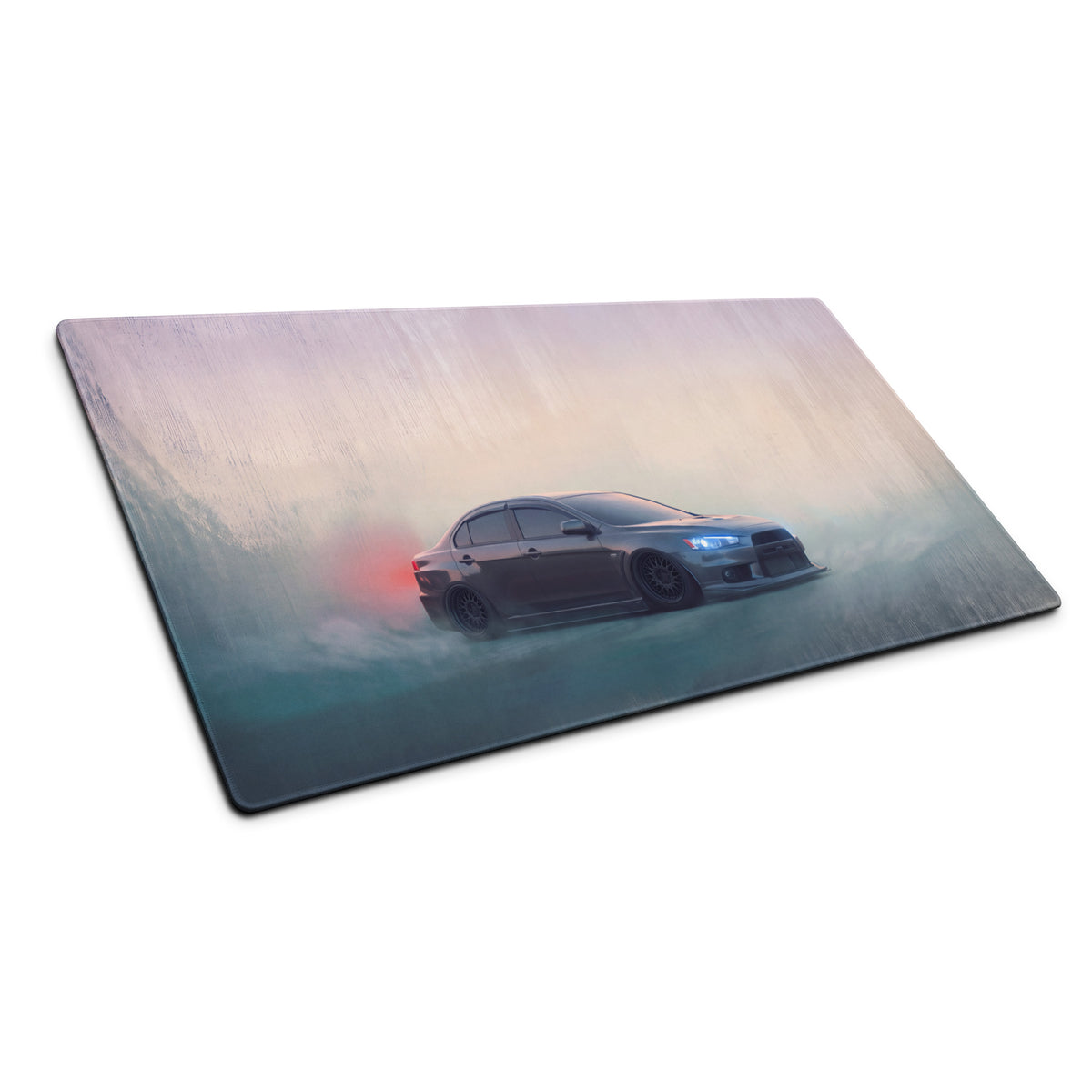 Mitsubishi Lancer Evolution Inspired Gunmetal Evo X Desk Pad – Extended Non-Slip PC Mouse Mat
