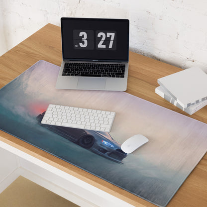 Mitsubishi Lancer Evolution Inspired Gunmetal Evo X Desk Pad – Extended Non-Slip PC Mouse Mat