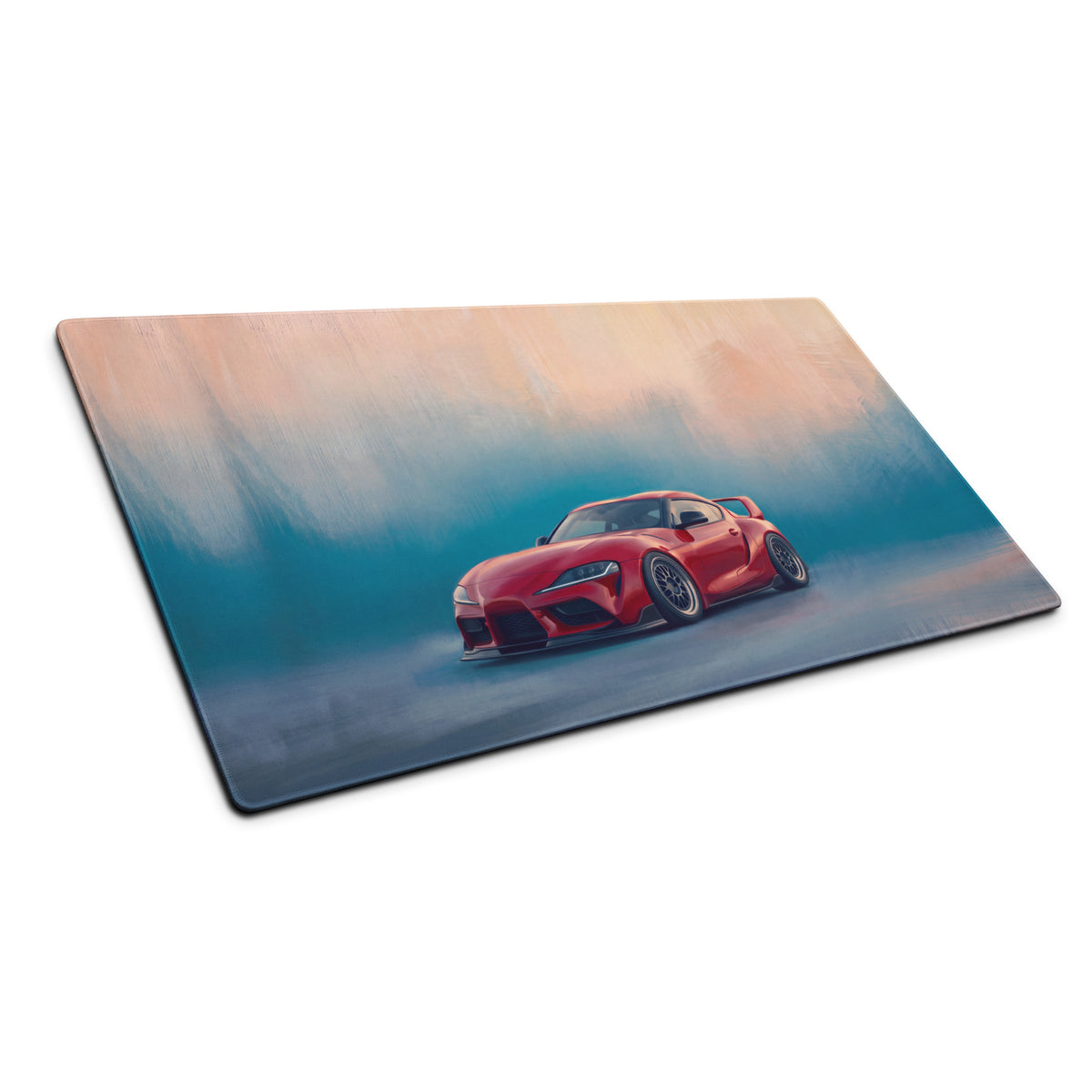 Toyota GR Supra Inspired Renaissance Red MK5 Desk Mat – High-Precision XL Gaming Mousepad