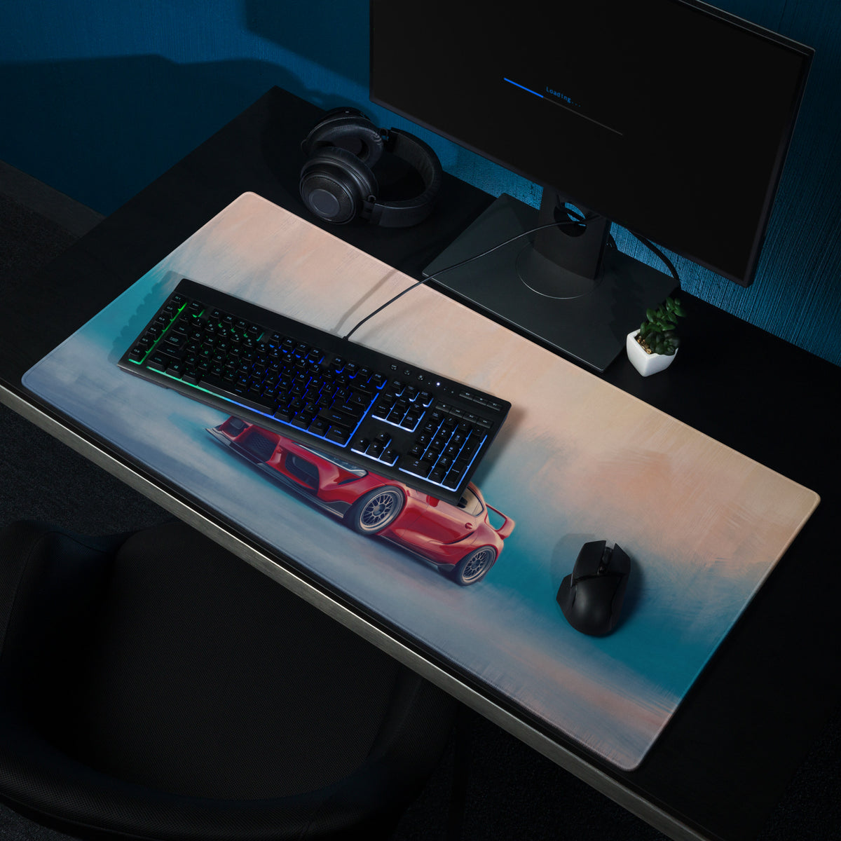 Toyota GR Supra Inspired Renaissance Red MK5 Desk Mat – High-Precision XL Gaming Mousepad